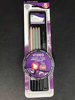 Caja de carboncillos Willow Simply Daler-Rowney 12 unidades