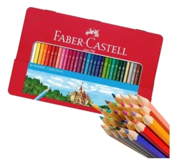 Faber-Castell Metal box with 36 colored pencils