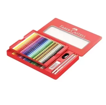 Faber Castell Metallbox 48 sortierte Farben 