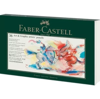 Scatola metallica vuota per 36 matite Faber-Castell