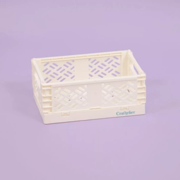 Craftelier Piccolo contenitore pieghevole Bianco