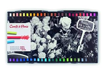 Caja plástico 48 pasteles blandos surtidos Conté à Paris