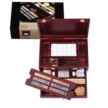 Watercolor wooden box 42 half tablets Master Rembrandt