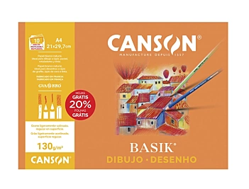 Basik drawing paper A4 130g/m² 10 sheets