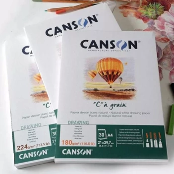 Bloc Dibujo “C” à Grain Encolado 1 Lado Blanco Grano Fino Canson