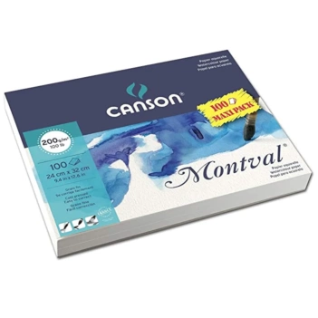 Bloc Acuarela Montval 12 hojas encolado Canson 300g/m²