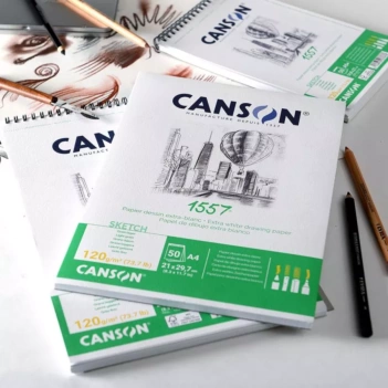 Bloc Dibujo 1557 Encolado Canson 120g/m²