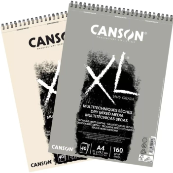Bloc XL Dibujo Texturado Sand Grain Espiral Canson 160g/m²