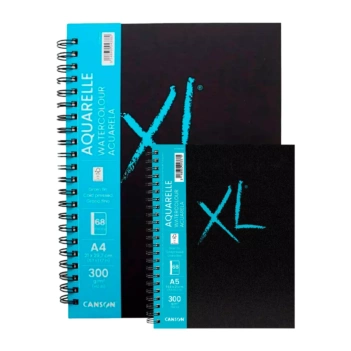 Cuaderno XL Acuarela Espiral Tapa Dura Grano Fino Canson 300g/m²