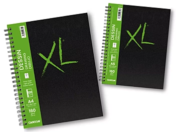 Cuaderno XL Dibujo Espiral Tapa Dura Grano Fino Canson 160g/m²