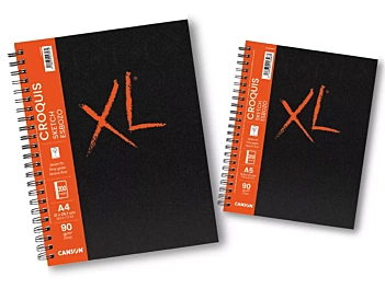 Cuaderno XL Esbozo Espiral Tapa Dura Grano Fino Canson 90g/m²