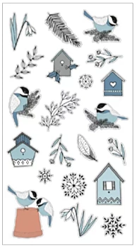 Puffy Stickers Naturaleza Cosy Christmas Artemio
