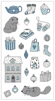 Puffy Stickers Hygge Cosy Christmas Artemio
