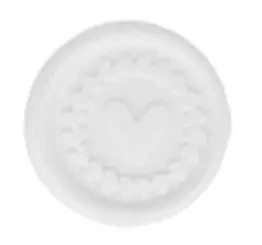 Set 10 Sellos de Cera Adhesivos Corazón Blanco On se Marie Artemio