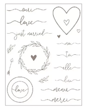 Set de Sellos Transparentes Love On se Marie Artemio