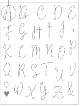 Set de Sellos Transparentes Alphabet On se Marie Artemio
