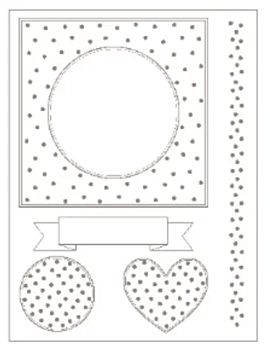 Set de Sellos Transparentes Cadres Petit Pois On se Marie Artemio