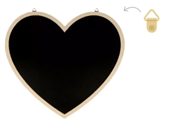 Pizarra Corazón Grande On se Marie Artemio
