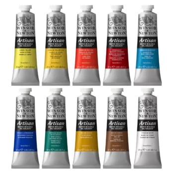 Set 10 Tuben Winsor and Newton Artisan Ölfarben auf Wasserbasis 37 ml