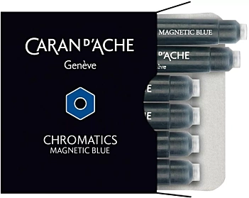 Caja con 6 cartuchos de tinta Chromatics Ultra Violet Caran d'Ache
