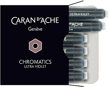 Caja con 6 cartuchos de tinta Chromatics Organic Brown Caran d'Ache