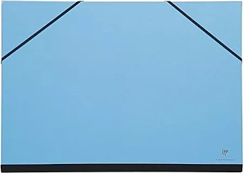Carpeta de dibujo con cierre elástico azul noche 26x33cm Clairefontaine