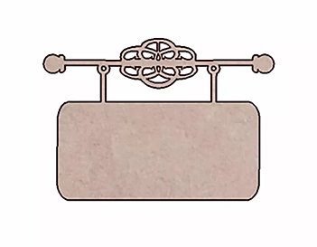 SUPER OFERTA **40%** Silueta de cartón cartel Dayka 10x6,6cm