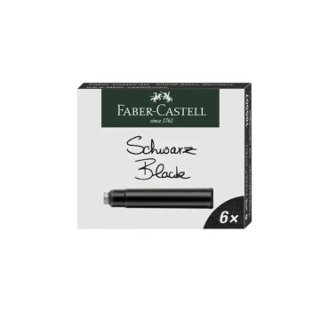 Cartuchos de repuesto tinta negra Faber-Castell