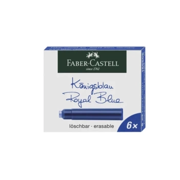 Faber Castell Ersatz Tintenpatronen Königsblau 
