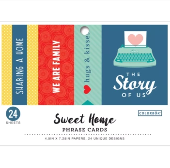 SUPER DEAL **40%** Colorbök Paper Pad Phrase Cards Sweet Home
