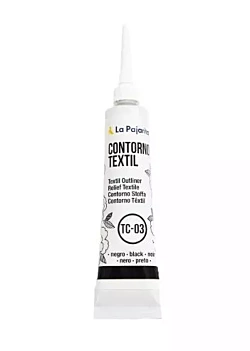 Contorno Textil Negro La Pajarita 20ml