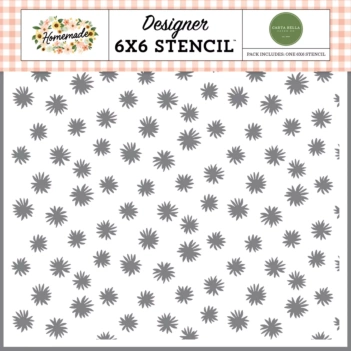 SUPER DEAL **30%** Carta Bella Stencil Dreamy Daisy Homemade 15x15cm