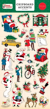 Cardstock Stickers Elements Season's Greetings Carta Bella
