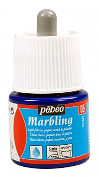 Pintura Efecto Marmoleado Marbling Cyan Pebeo 45ml