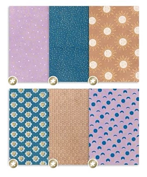 Artemio Set 12 Céleste Gold Foil Papers Nepalís Céleste