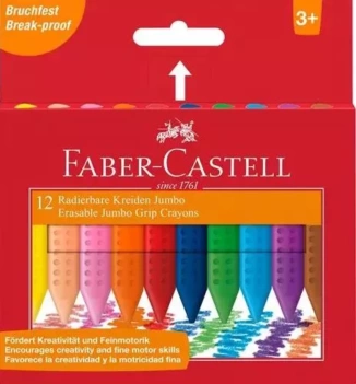 Pudełko na 12 wymazywalnych kredek Jumbo Grip Faber-Castell