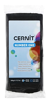 Arcilla polimérica Cernit Number One Negro 500g