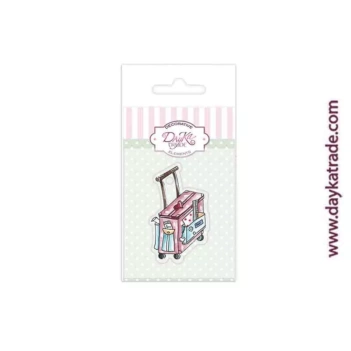 Charms de metacrilato Maleta de scrap Que me quiten lo bailao Dayka