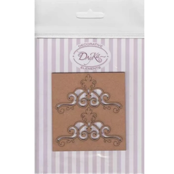 Chipboard Set de 2 filigranas Dayka