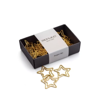 Fabriano Sterne Klammern Gold