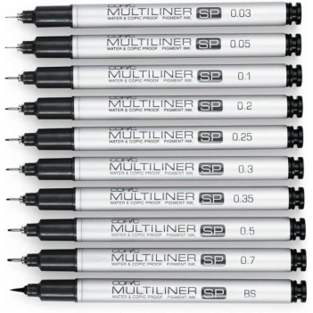 Copic Calibrated Black Multiliner Marker SP