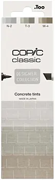 Set 3 alcohol markers Concrete tints Designer Collection Copic Classic