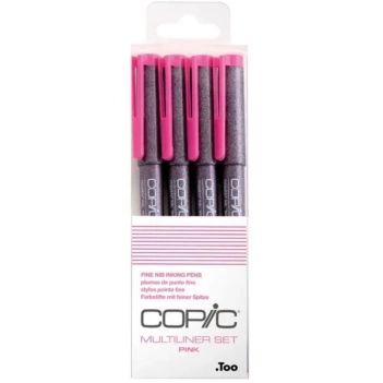 Set 4 rotuladores calibrados rosas surtidos Multiliner Copic