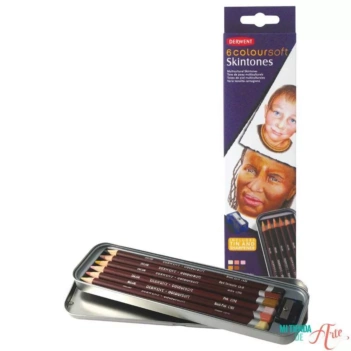 Caja metálica 6 piezas Coloursoft Skintones Derwent