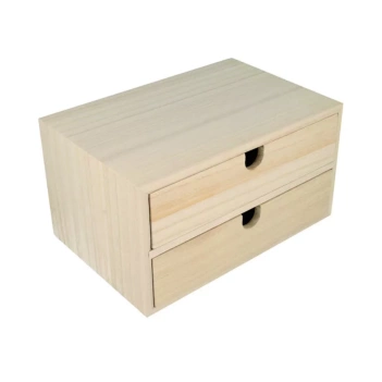 Caja rectangularr organizadora de dos cajones