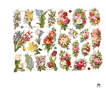 Creativ Company Vintage Brochures Flower Bouquets 