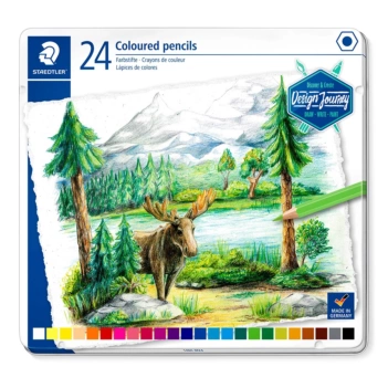Caja metal 24 lápices de colores Design Journey 146C Staedtler
