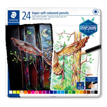 Caja metal 24 lápices de colores Soft 149C Staedtler