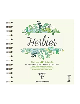 Bloc Especial Herbario Clairefontaine 21x21cm