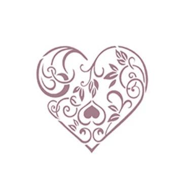 Dayka Trade Heart Stencil 15x21cm D-102